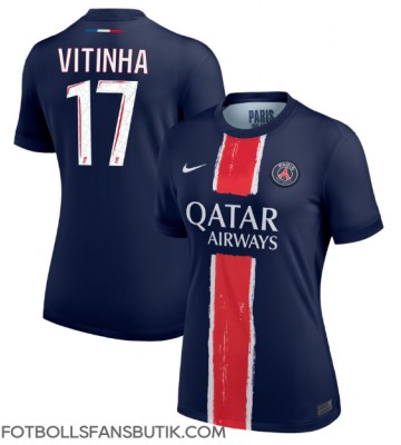 Paris Saint-Germain Vitinha #17 Replika Hemmatröja Damer 2024-25 Kortärmad